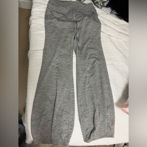 Gray Wide-Leg Lounge Pants
